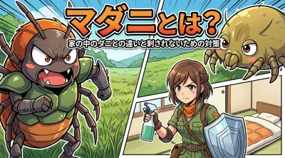 マダニとは？家の中のダニとの違いと刺されないための対策