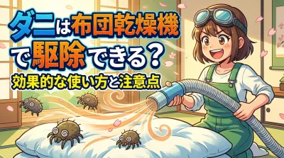 ダニは布団乾燥機で駆除できる？効果的な使い方と注意点