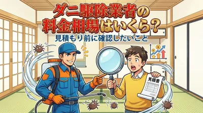 ダニ駆除業者の料金相場はいくら？見積もり前に確認したいこと