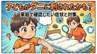 子どもがダニに刺されたかも？家庭で確認したい症状と対策