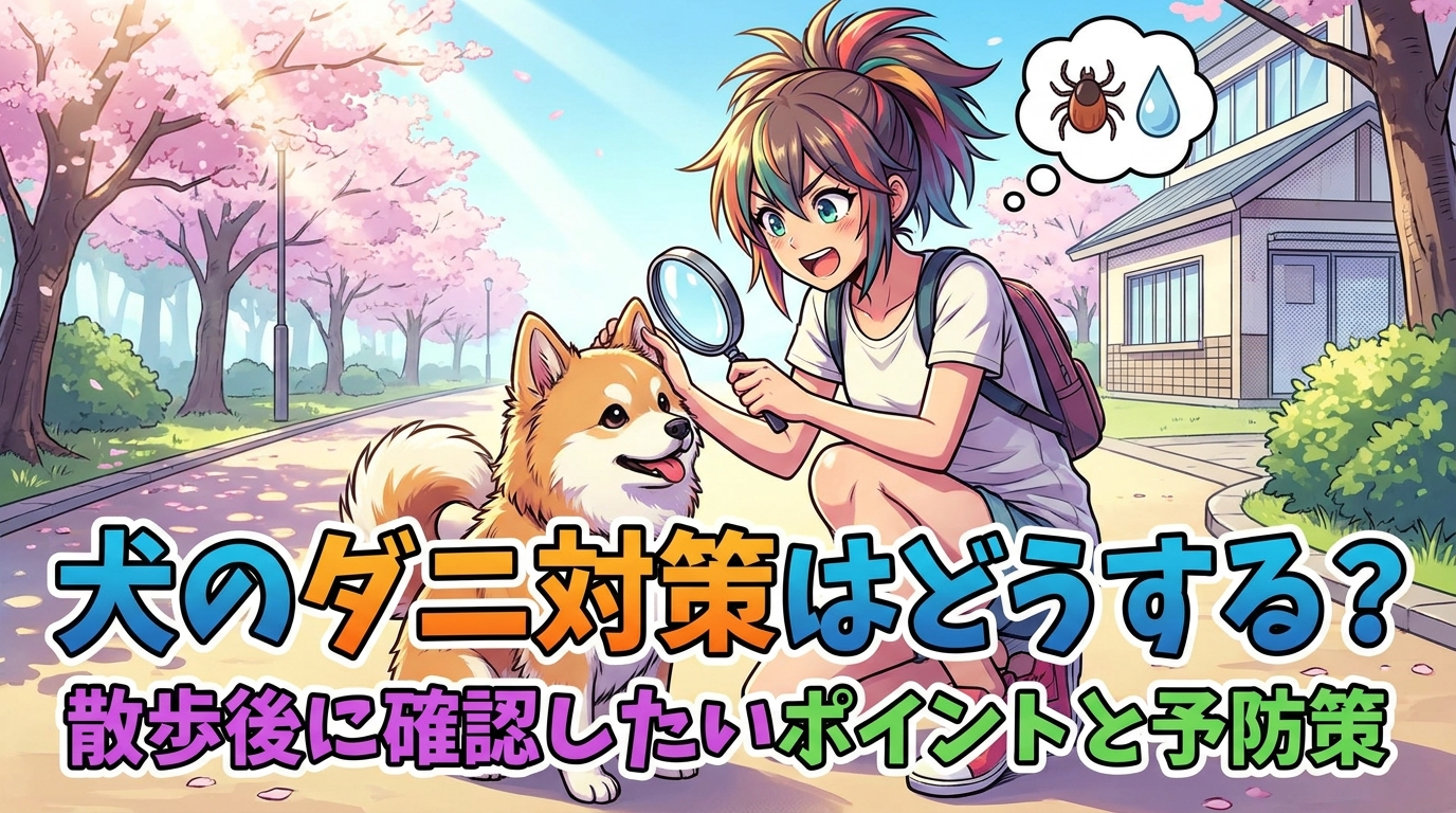 犬のダニ対策はどうする?散歩後に確認したいポイントと予防策