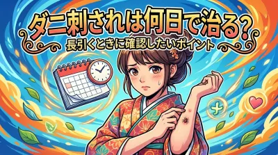 ダニ刺されは何日で治る？長引くときに確認したいポイント