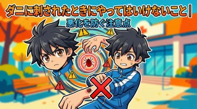 ダニに刺されたときにやってはいけないこと｜悪化を防ぐ注意点
