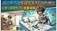 ダニ刺されを繰り返さないために必要な寝具ケアと部屋掃除