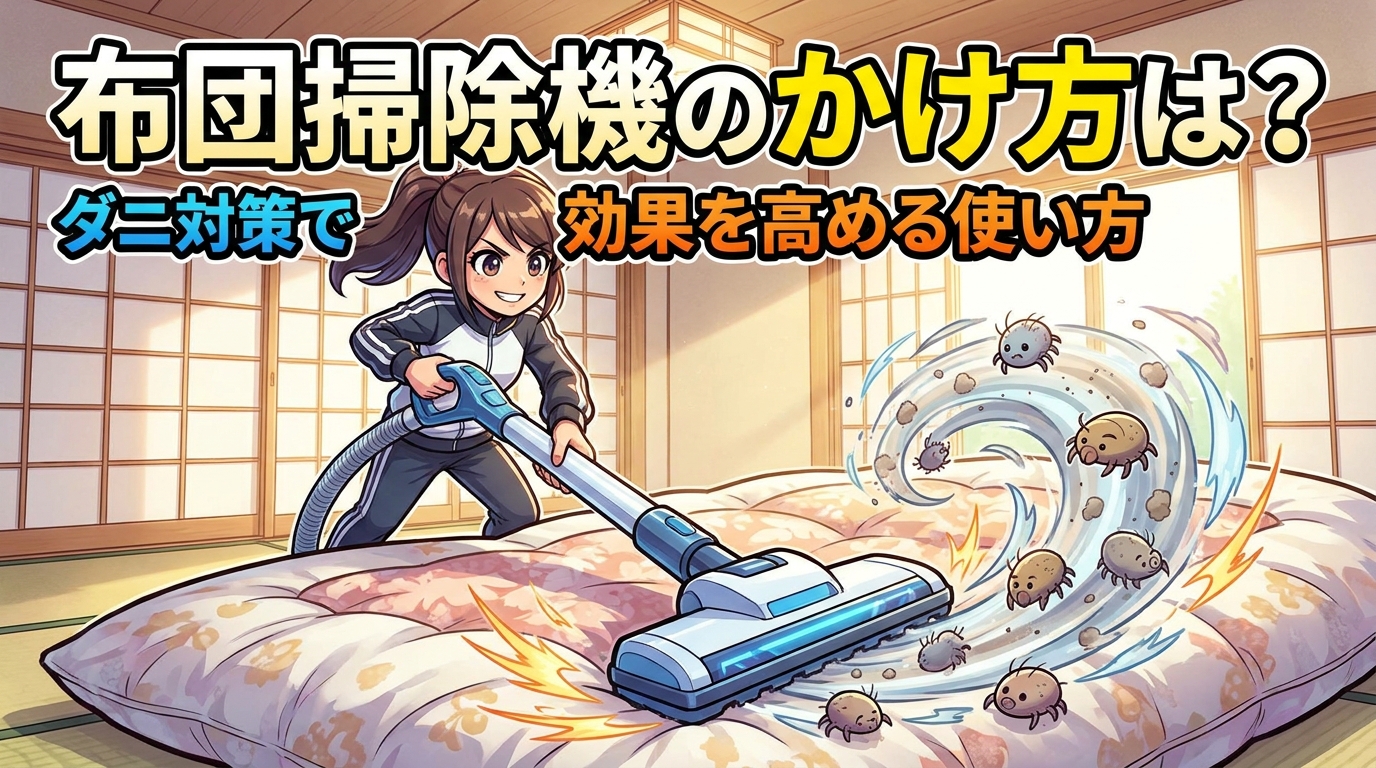 布団掃除機のかけ方は？ダニ対策で効果を高める使い方