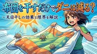 布団を干すだけでダニは減る？天日干しの効果と限界を解説