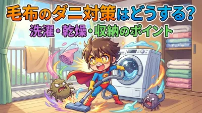 毛布のダニ対策はどうする？洗濯・乾燥・収納のポイント