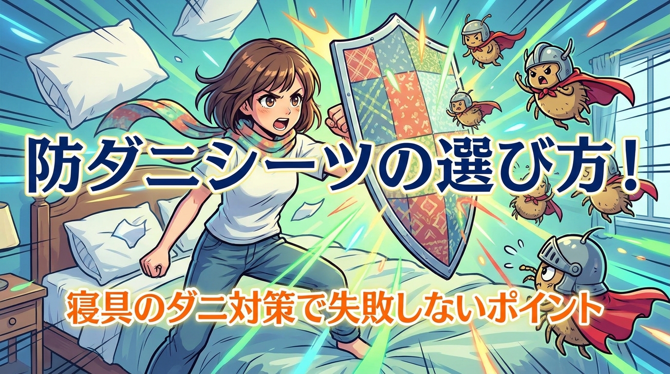 防ダニシーツの選び方！寝具のダニ対策で失敗しないポイント