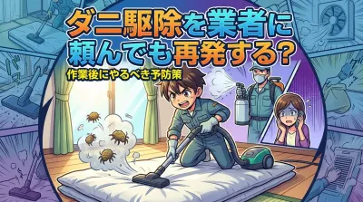 ダニ駆除を業者に頼んでも再発する？作業後にやるべき予防策
