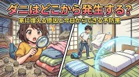 ダニはどこから発生する？家に増える原因と今日からできる予防策