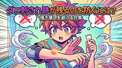 ダニ刺され跡が残るのを防ぐには？掻き壊しを避ける対策
