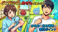 ダニ刺されとあせもの違いは？かゆみや出る場所の確認ポイント