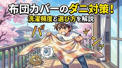 布団カバーのダニ対策！洗濯頻度と選び方を解説
