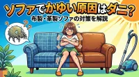 ソファでかゆい原因はダニ？布製・革製ソファの対策を解説