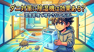 ダニ対策に除湿機は効果ある？湿度管理で増やさない方法