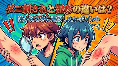 ダニ刺されと湿疹の違いは？迷ったときに確認したいポイント