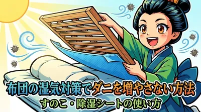 布団の湿気対策でダニを増やさない方法｜すのこ・除湿シートの使い方