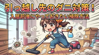 引っ越し先のダニ対策！入居前後にやっておきたい掃除方法