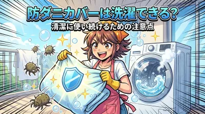 防ダニカバーは洗濯できる？清潔に使い続けるための注意点
