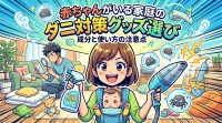 赤ちゃんがいる家庭のダニ対策グッズ選び｜成分と使い方の注意点