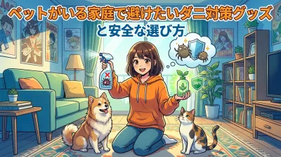 ペットがいる家庭で避けたいダニ対策グッズと安全な選び方