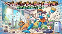 ペットの毛が多い家のダニ対策！掃除機と換気のポイント