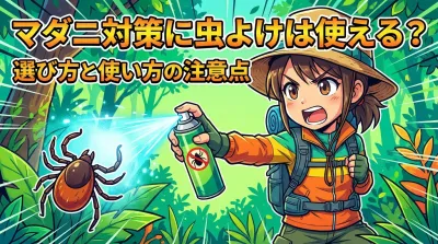 マダニ対策に虫よけは使える？選び方と使い方の注意点