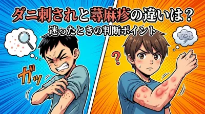 ダニ刺されと蕁麻疹の違いは？迷ったときの判断ポイント