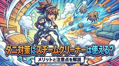 ダニ対策にスチームクリーナーは使える？メリットと注意点を解説