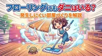 フローリングにもダニはいる？発生しにくい部屋づくりを解説