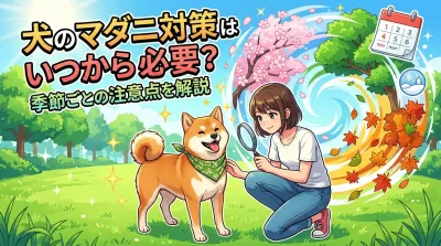 犬のマダニ対策はいつから必要？季節ごとの注意点を解説
