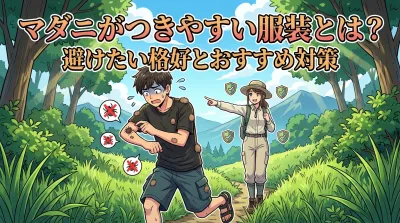 マダニがつきやすい服装とは？避けたい格好とおすすめ対策