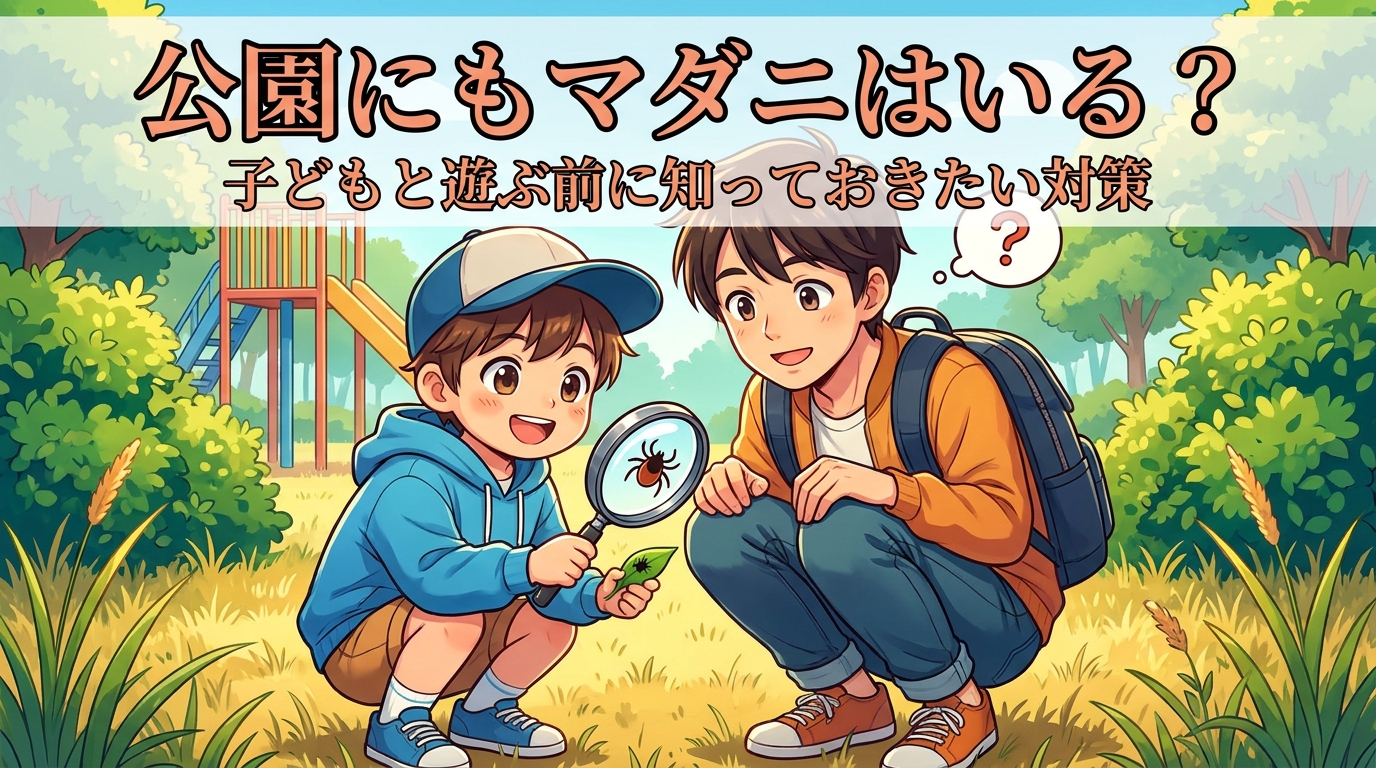 公園にもマダニはいる？子どもと遊ぶ前に知っておきたい対策