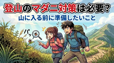 登山のマダニ対策は必要？山に入る前に準備したいこと