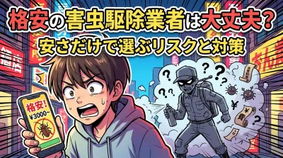格安の害虫駆除業者は大丈夫？安さだけで選ぶリスクと対策